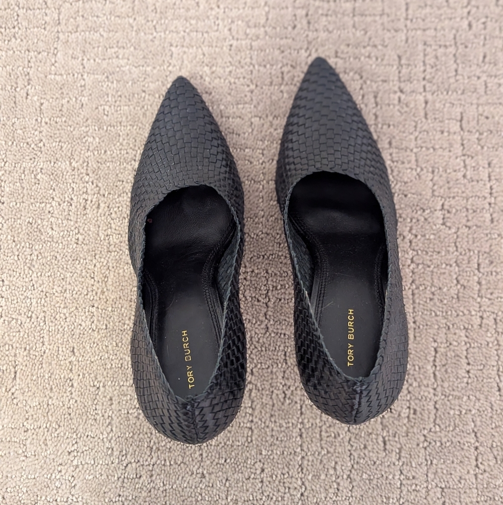 Tory Burch Black Heels Elegant Design - Picture 7 of 12
